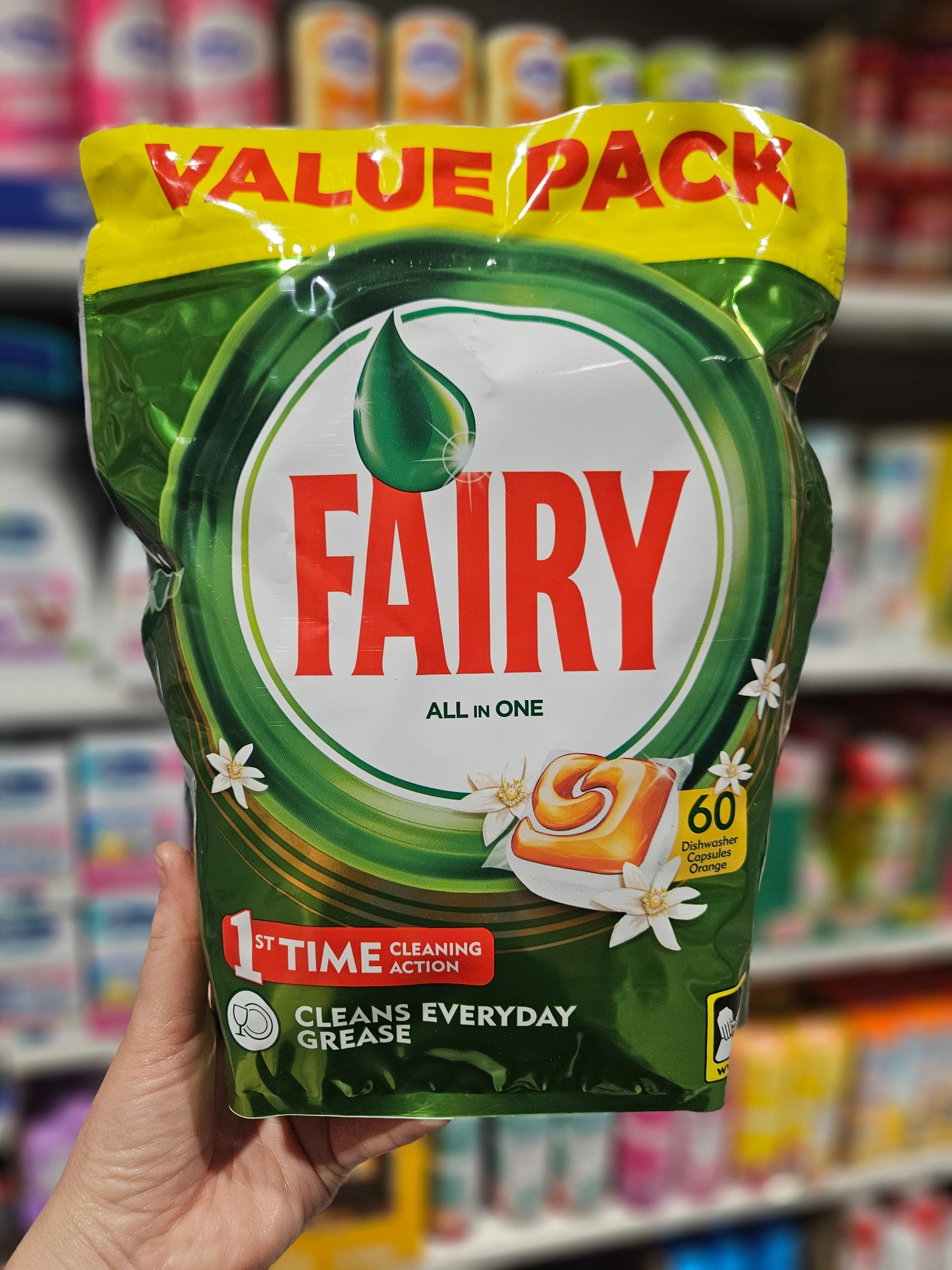 Fairy Original All in One Dishwasher Capsules Orange 60pk