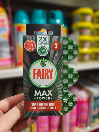 Fairy Max Power Dish Brush Refill 3pk