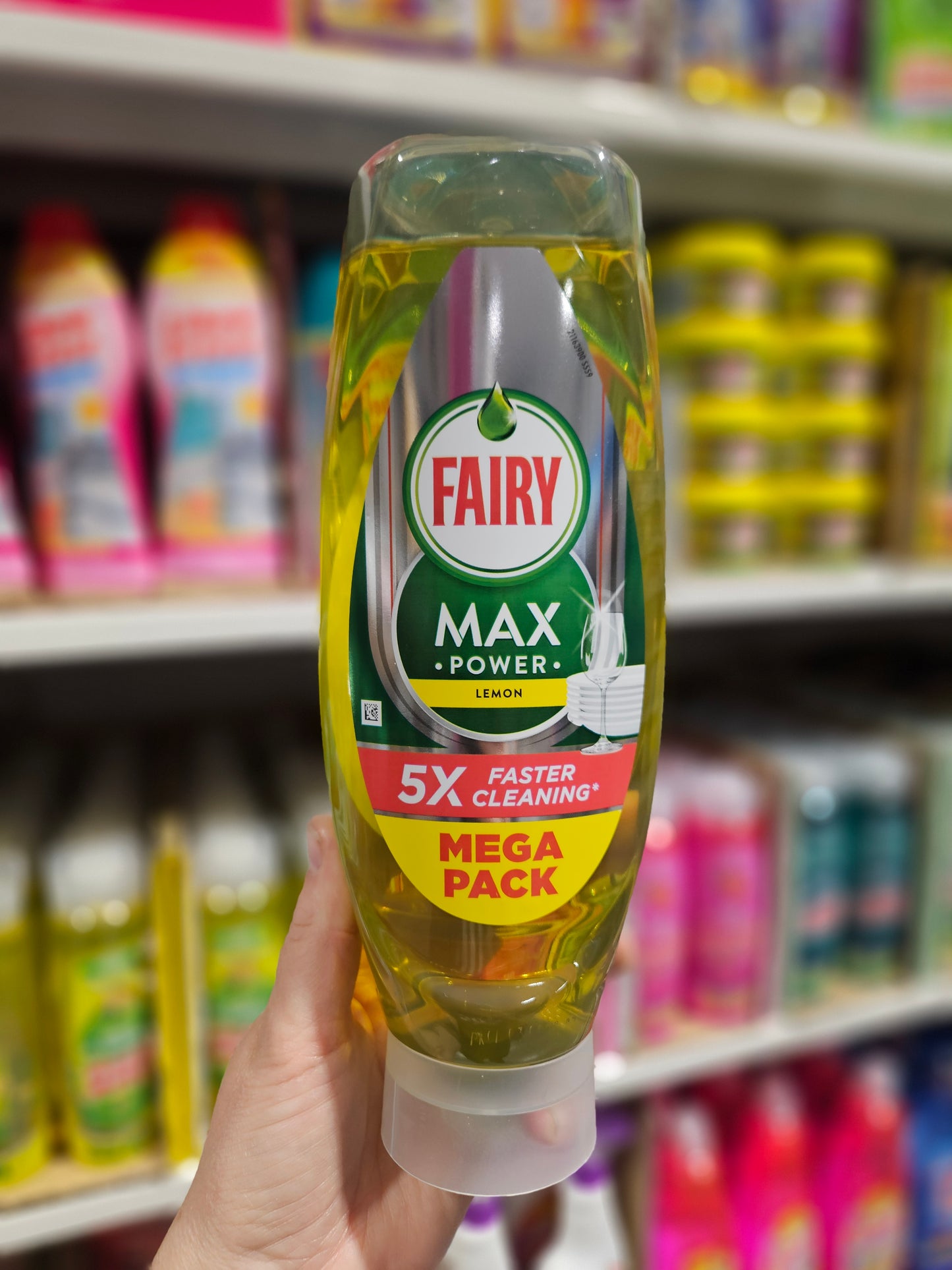 Fairy Max Power Dishwashing Liquid Lemon 730ml