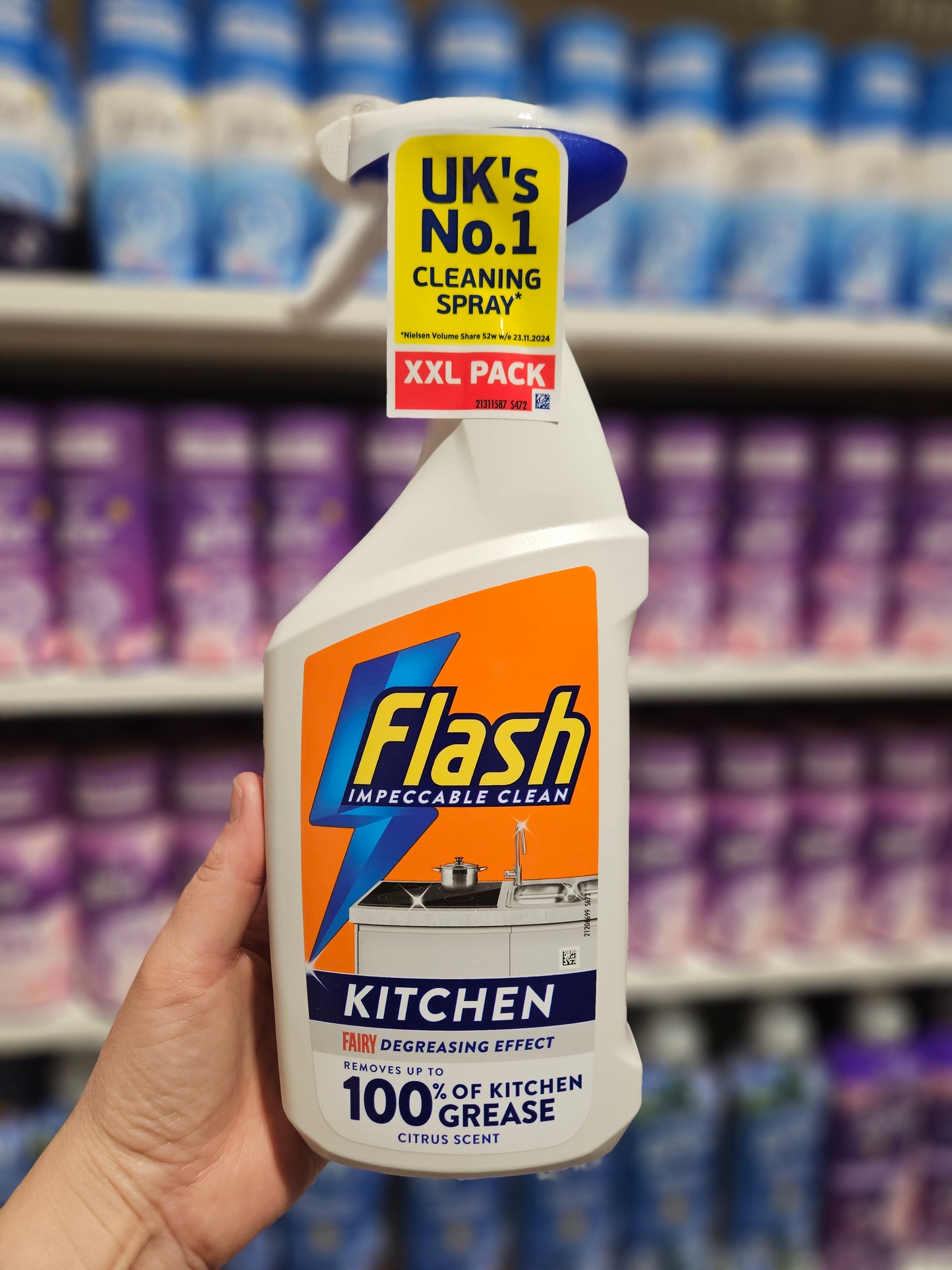 Flash Impecccable Clean Kitchen Spray Citrus Scent 800ml