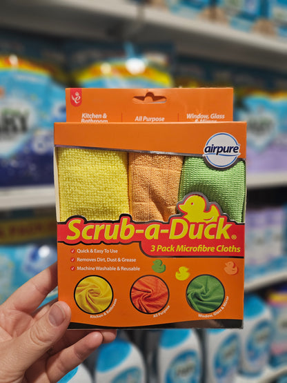 Airpure Scrub-a-Duck Microfibre Cloths 3pk