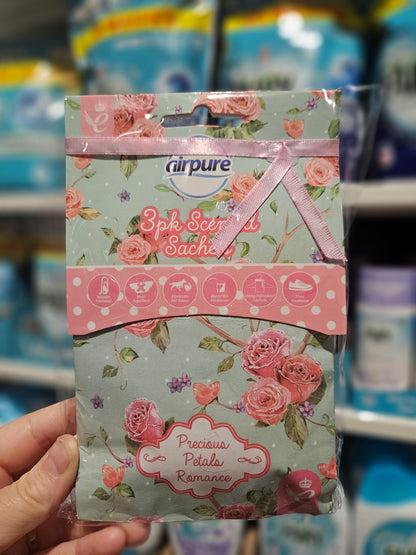 Airpure Scented Sachets 3pk Div.Typer