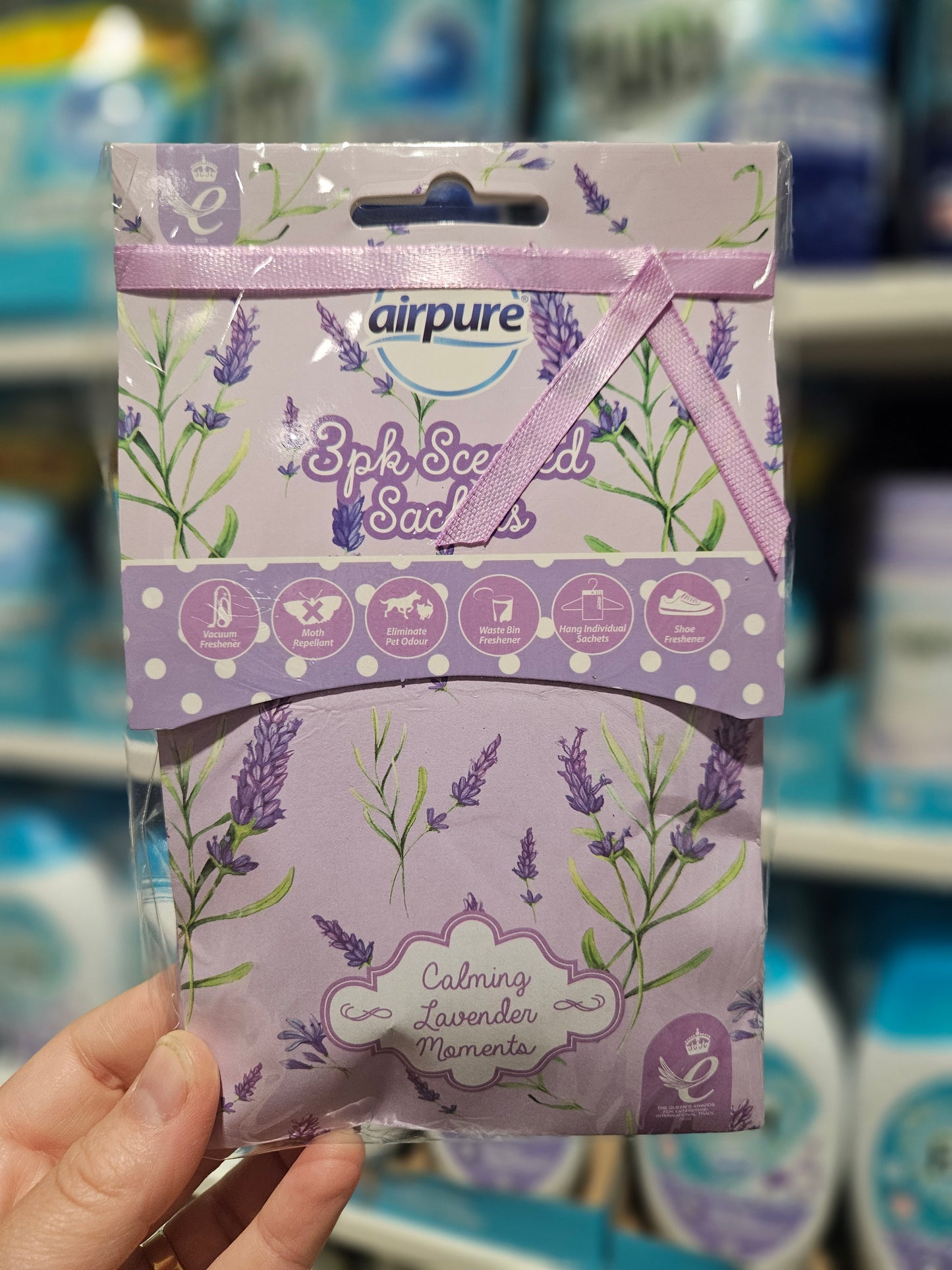 Airpure Scented Sachets 3pk Div.Typer