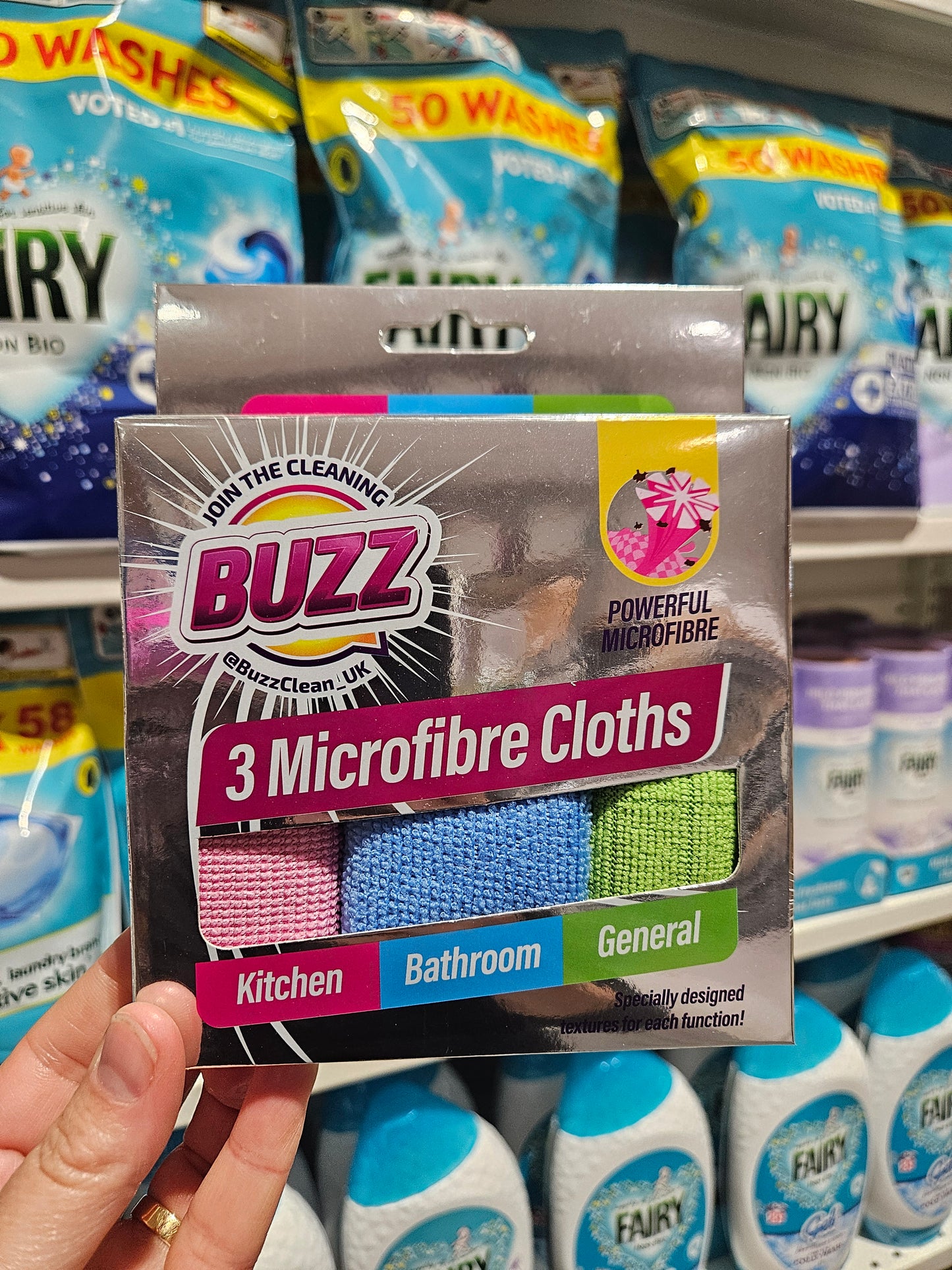 Buzz Microfibre Cloths 3pk
