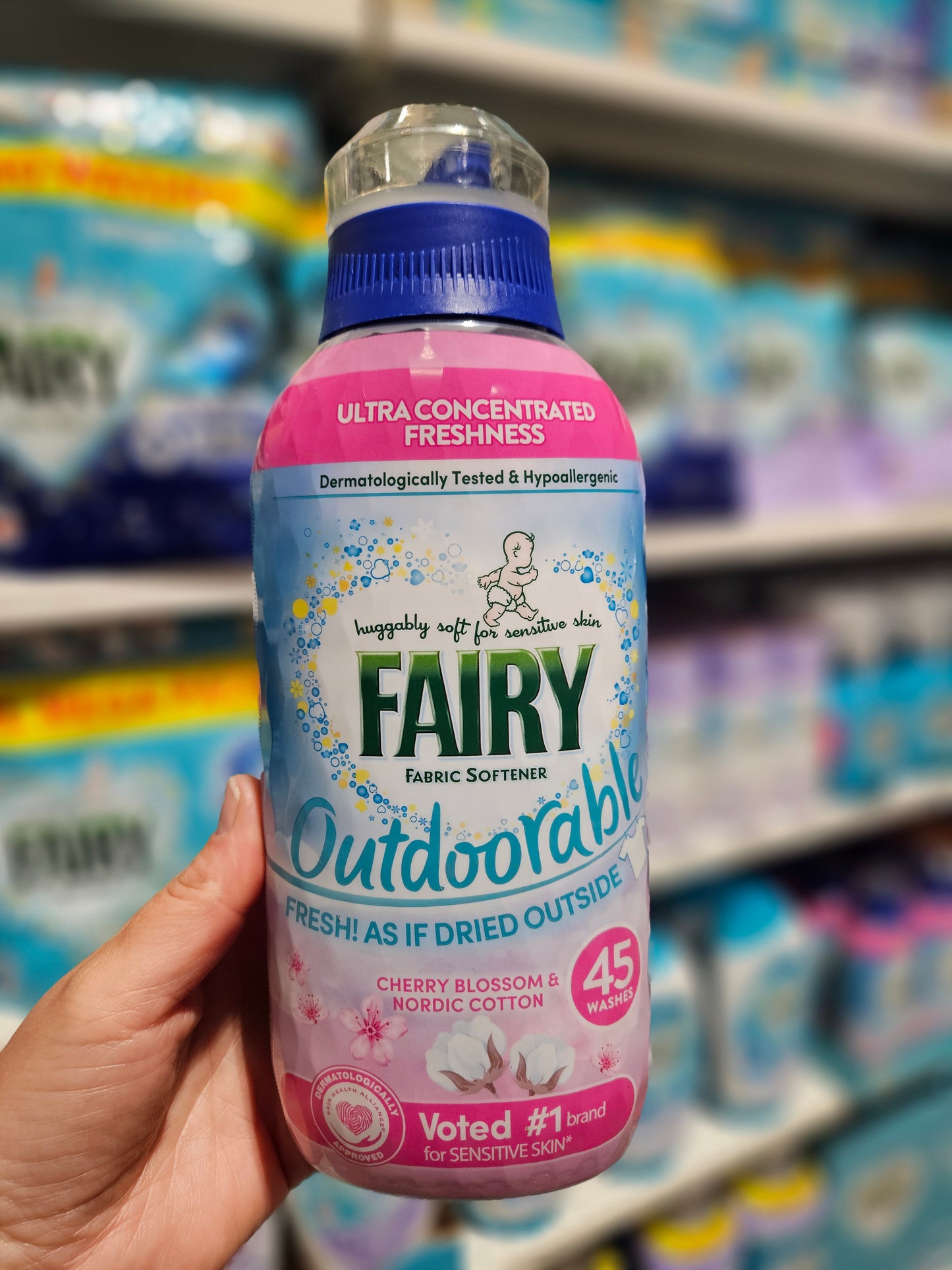 Fairy Outdoorable Fabric Softener Cherry Blossom & Nordic Cotton 45w 630ml