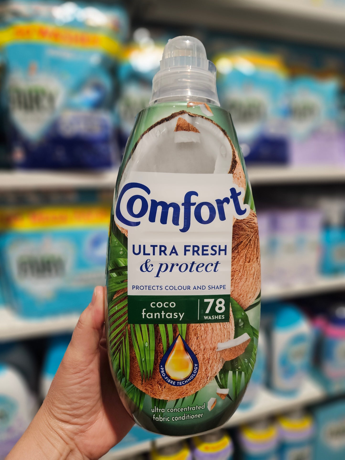 Comfort Ultra Fresh & Protect Coco Fantasy Fabric Conditioner 1.17L 78w