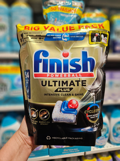 Finish Powerball Ultimate Plus Dishwasher Capsules 54pk