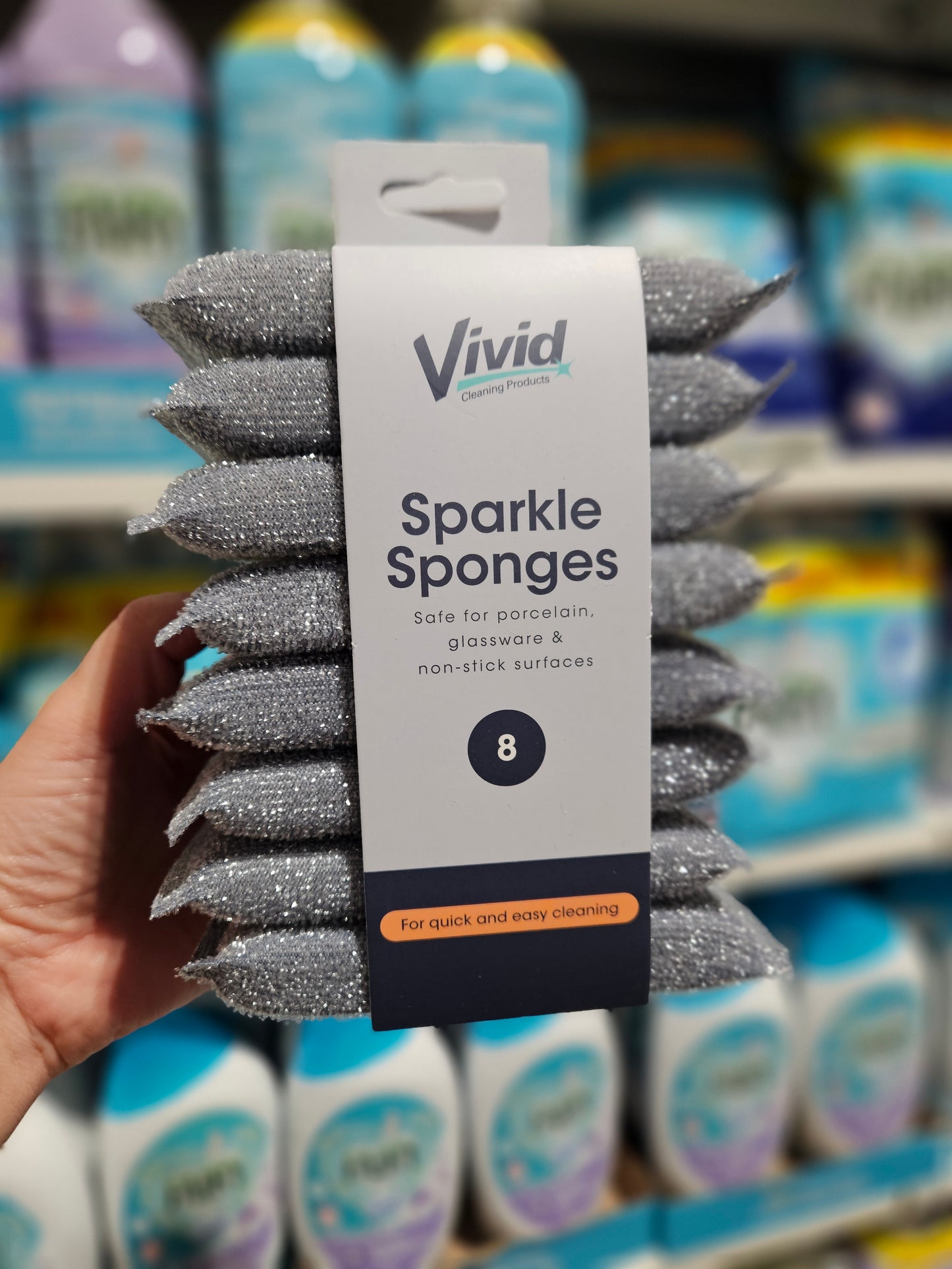 Vivid Sparkle Sponges 8pk
