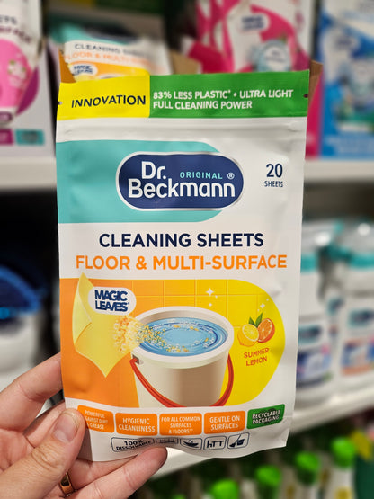Dr. Beckmann Floor & Multi Surface Cleaning Sheets Summer Lemon 20pk