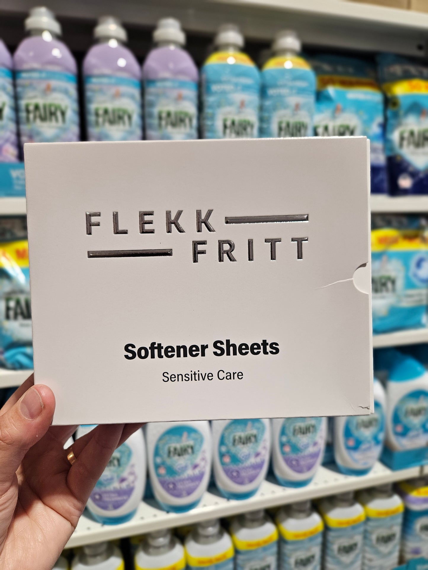 Flekkfritt Tøymyknerark - Sensitive Care Uten duft 50 stk - opptil 100 vask
