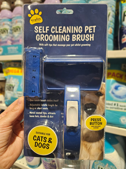 Kingdom Self Cleaning Grooming Brush