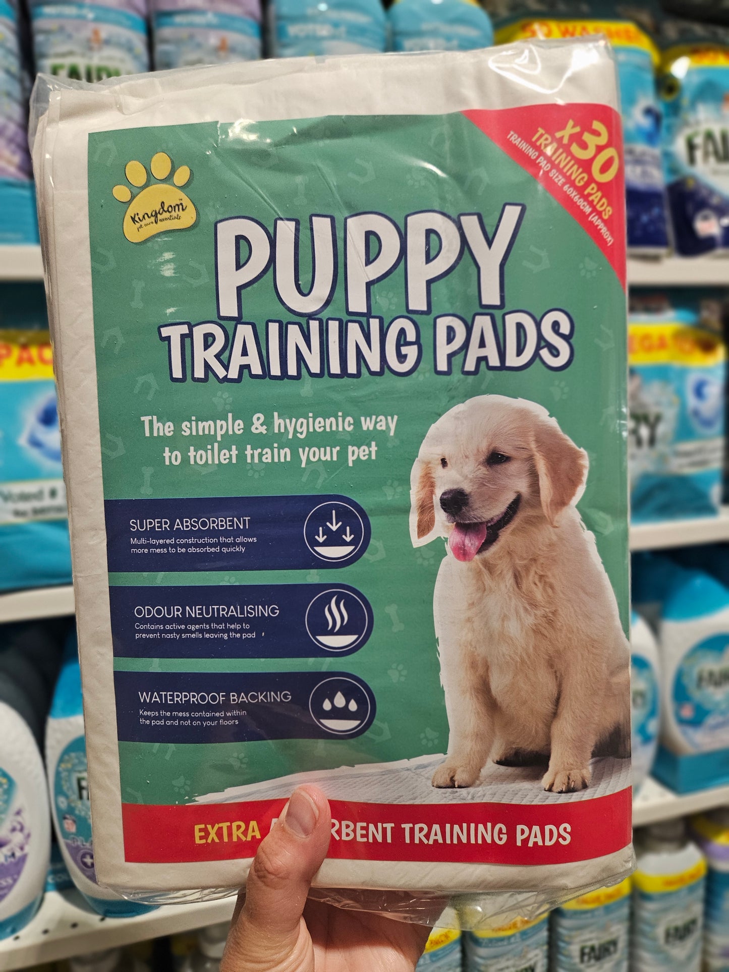 Kingdom Puppy Training Pads 60x60cm 30pk