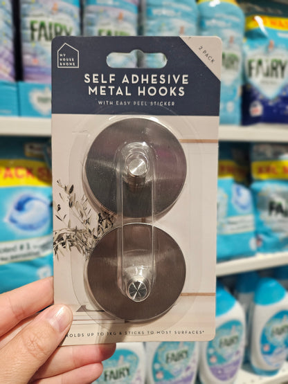 My House & Home Metal Selvklebende Kroker 2pk