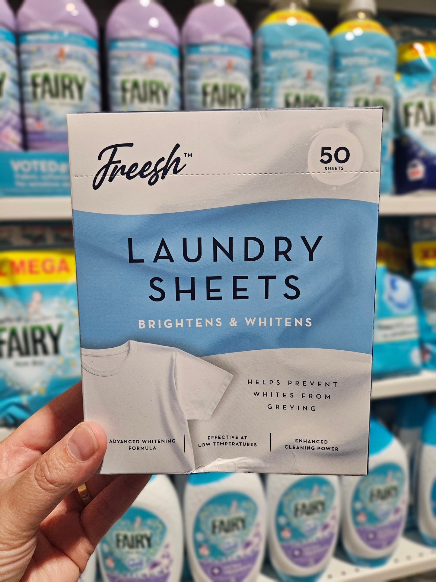 Freesh Laundry Sheets Brightens & Whitens 50pk