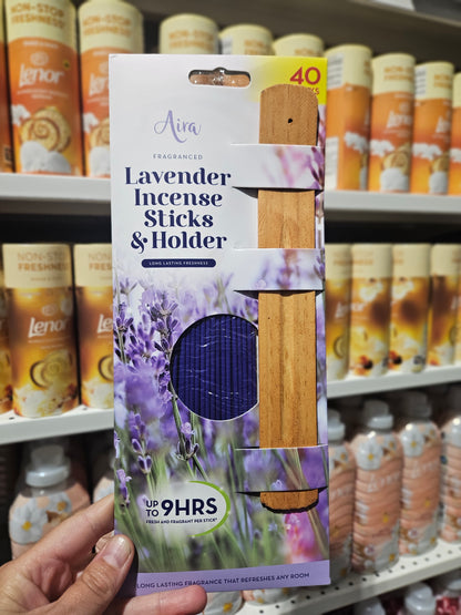 Aira Incense Sticks & Holder 40pk Div.Typer