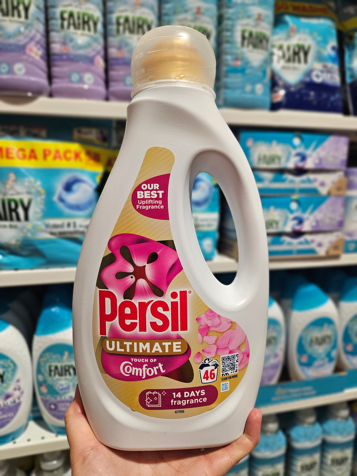 Persil Ultimate Laundry Detergent w/Touch Of Comfort 46w 1.24L