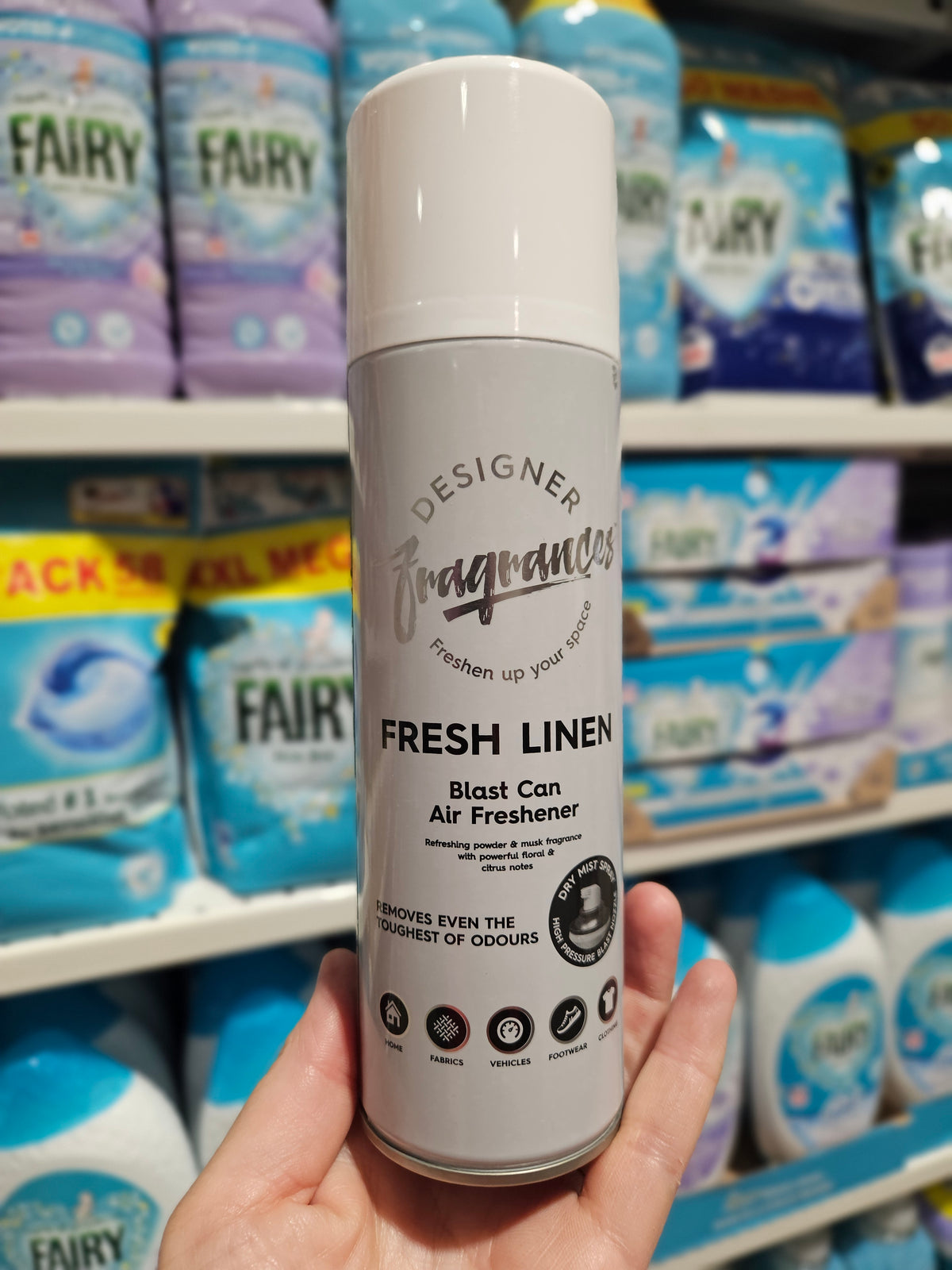Designer Fragrances Blast Can Air Freshener Fresh Linen 300ml