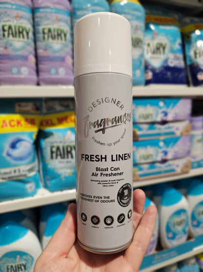 Designer Fragrances Blast Can Air Freshener Fresh Linen 300ml