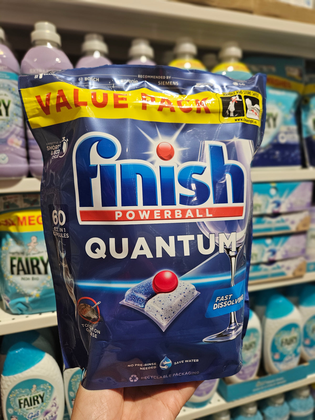 Finish Powerball Quantum Dishwasher Capsules 60pk