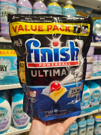 Finish Powerball Ultimate Dishwasher Capsules 60pk