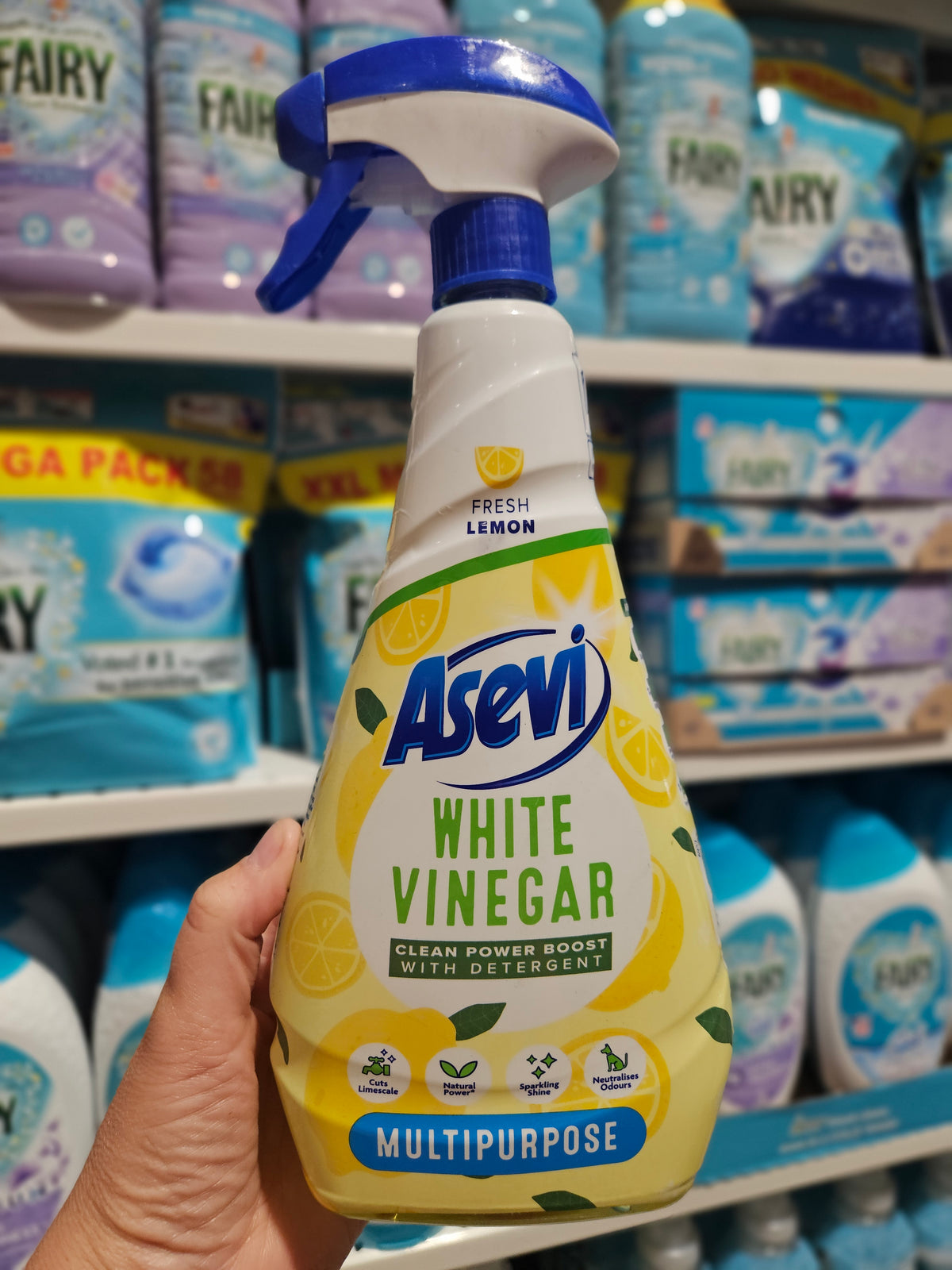 Asevi Multipurpose White Vinegar Lemon Spray 750ml