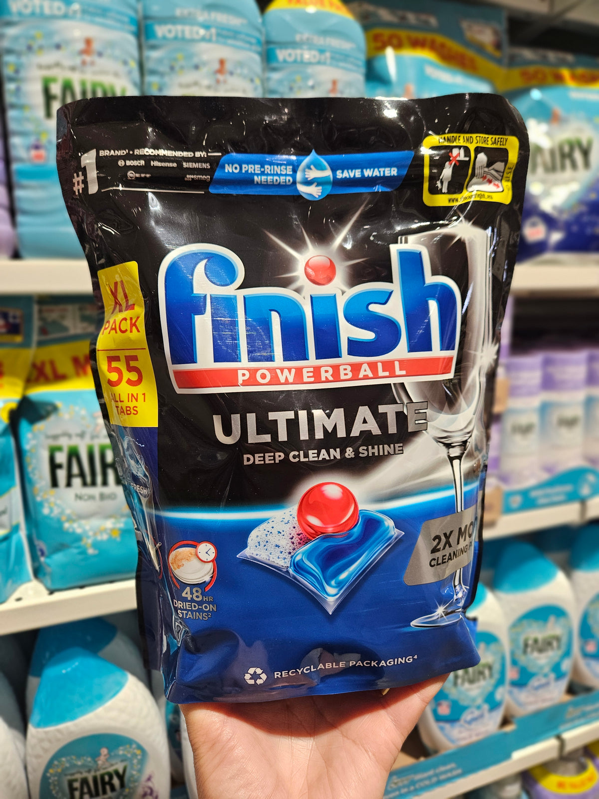 Finish Powerball Ultimate Dishwasher Capsules 55pk