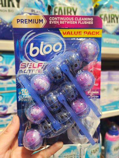 Bloo Colour Selv Active Toilet Rim Block Flower 3x50g