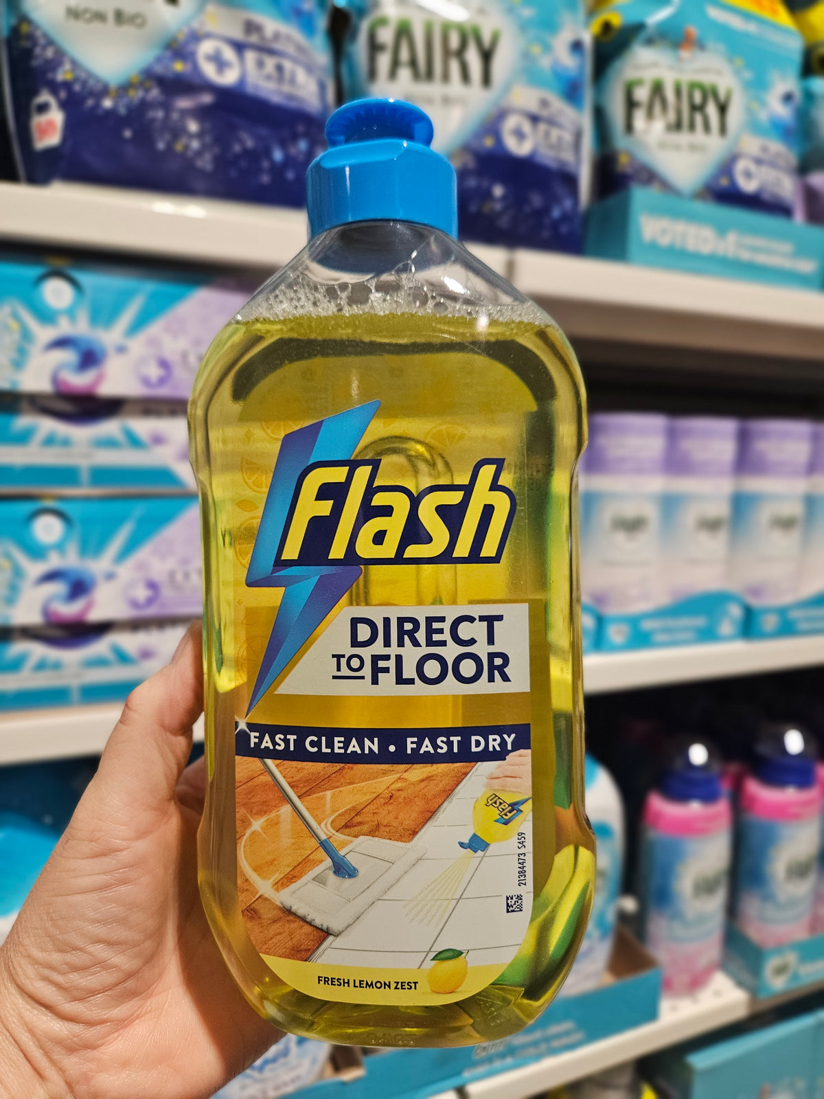 Flash Direct To Floor Fresh Lemon Zest 800ml
