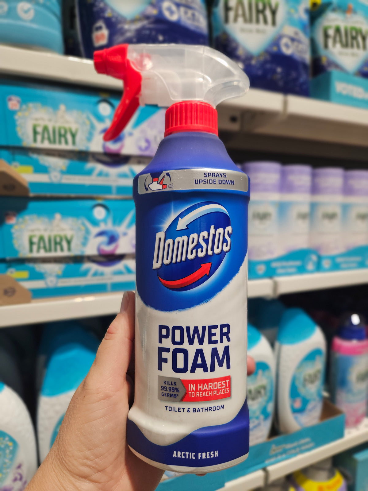 Domestos Power Foam Arctic Fresh Bathroom Spray 450ml