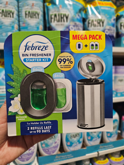 Febreze Bin Freshener Starter Kit Outdoor Fresh