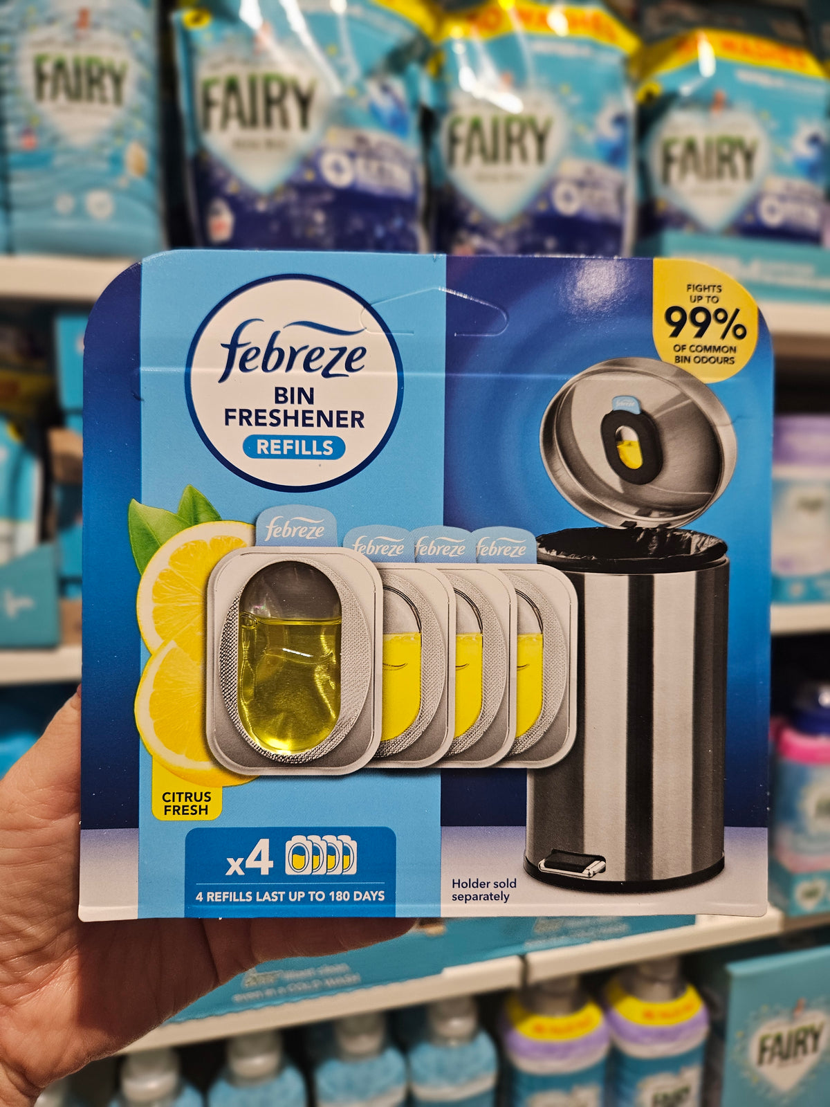 Febreze Bin Freshener Refill Pack Citrus Fresh 4pk