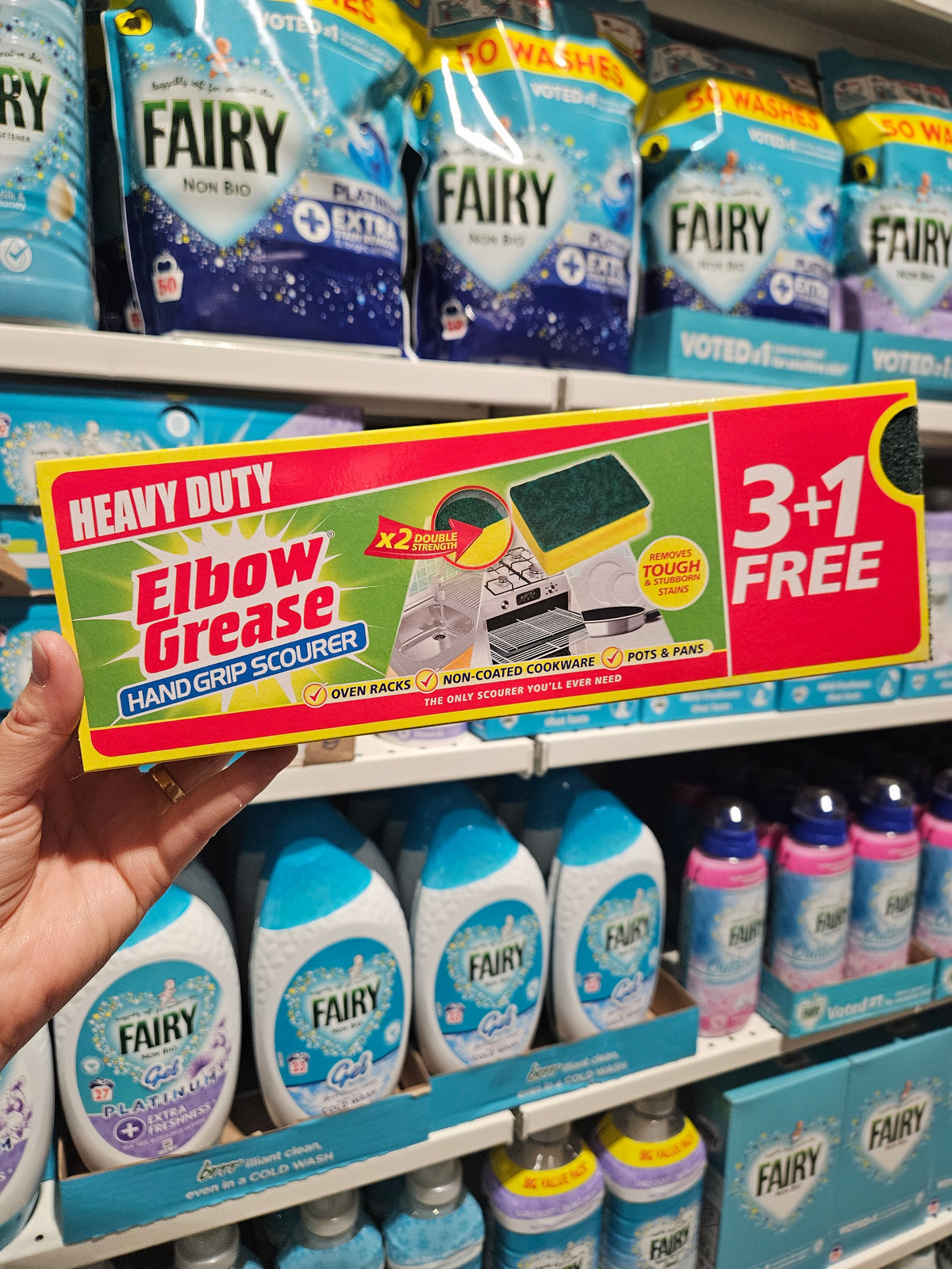 Elbow Grease Heavy Duty Handgrip Scourer 4pk