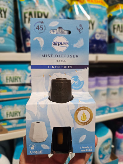 Airpure Mist Diffuser Refill Linen Skies 20ml