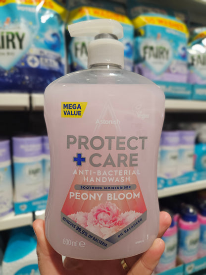 Astonish Protect + Care Hand Wash Peony Bloom 600ml