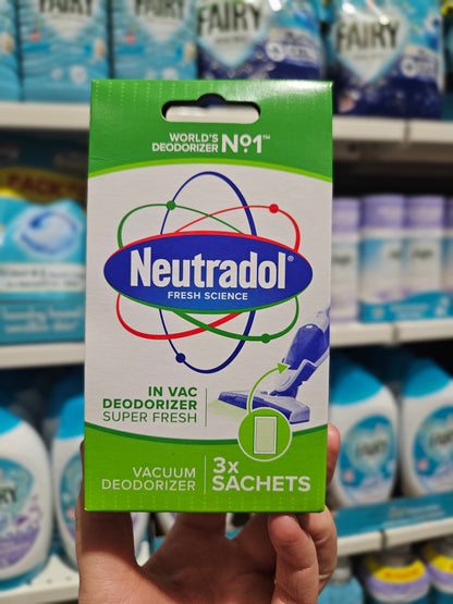 Neutradol Vac Sac Super Fresh Vacuum Deodorizer 3pk