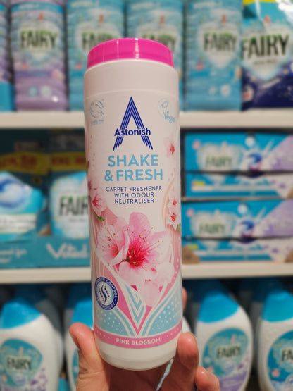Astonish Shake & Fresh Carpet Freshener Pink Blossom 350g