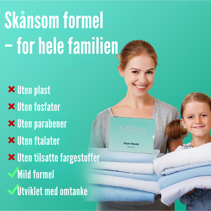 Flekkfritt Tørketrommelark Pure Linen 40 stk