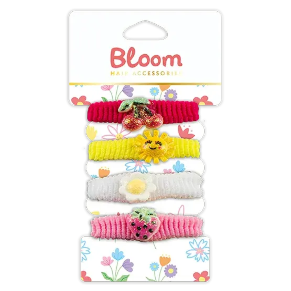 Bloom Hair Accessories Hårstrikke Sett Div.Typer
