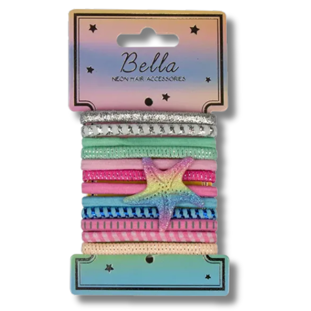 Bella Neon Hair Accessories Hårstrikker 1 sett Div.Typer
