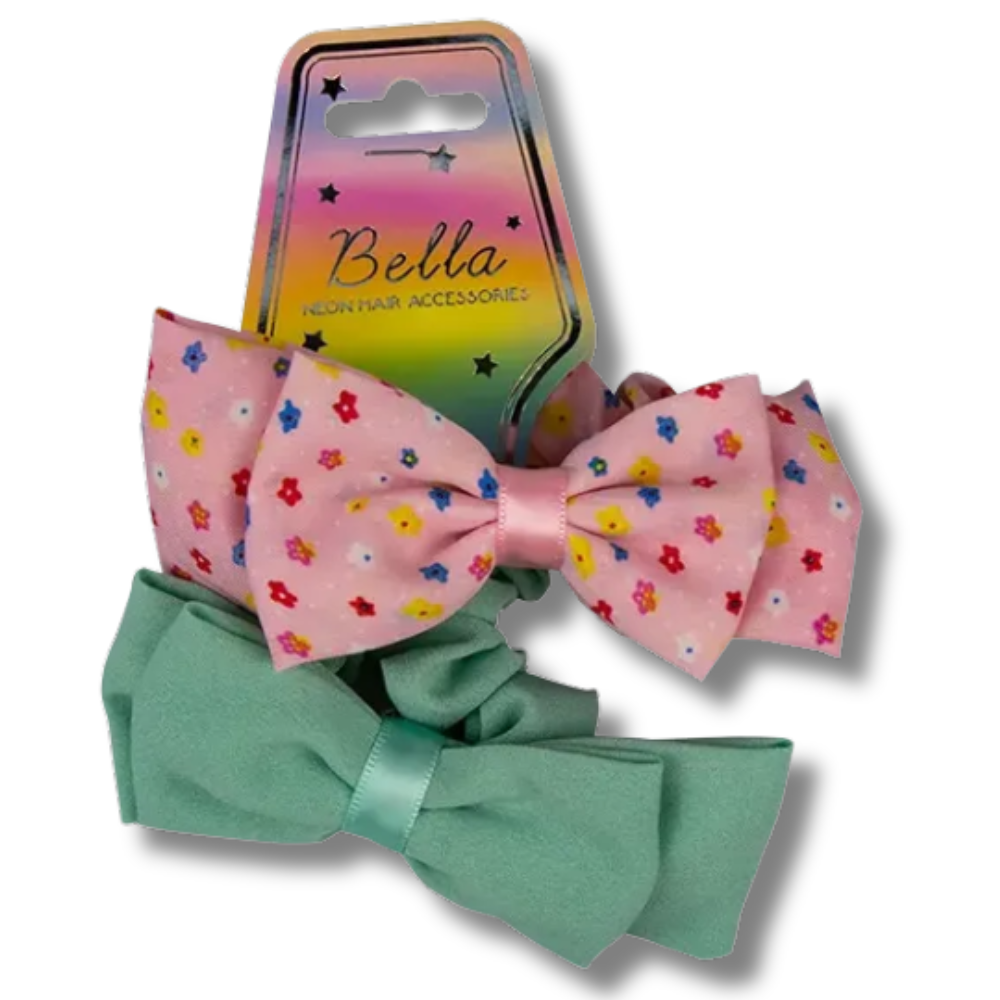 Bella Neon Hair Accessories Scrunchie Hårstrikker 2pk Div.Typer