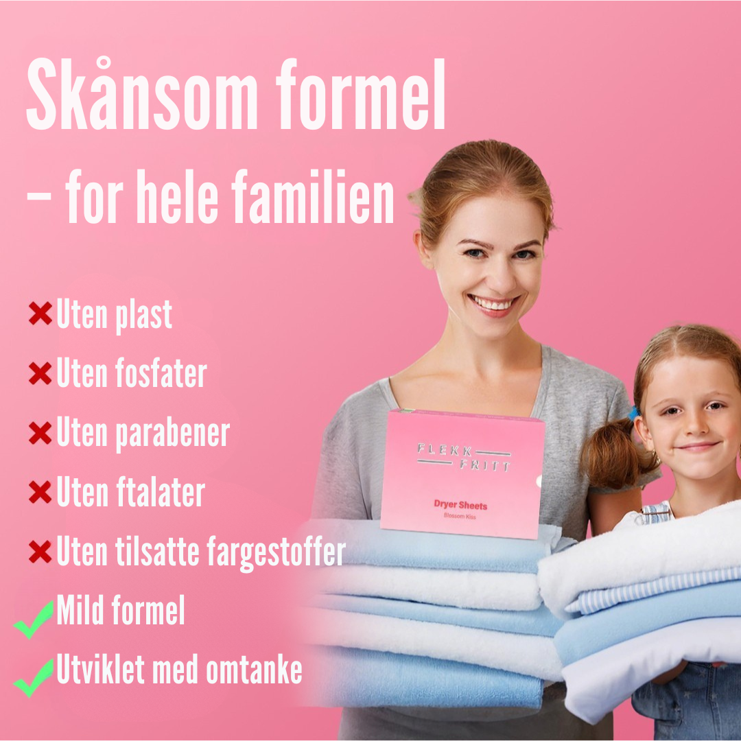 Flekkfritt Tørketrommelark Blossom Kiss 40 stk