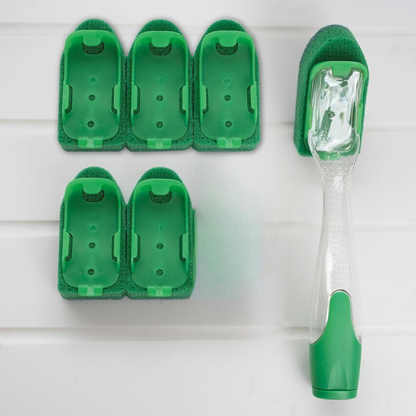 Fairy Max Power Soap Dispensing Dish Brush + 6 Refills