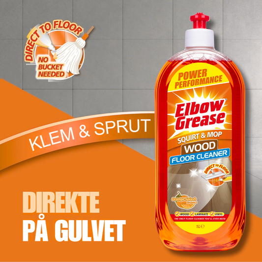 Elbow Grease Squirt & Mop Wood Floor Cleaner Orange Scent 1L