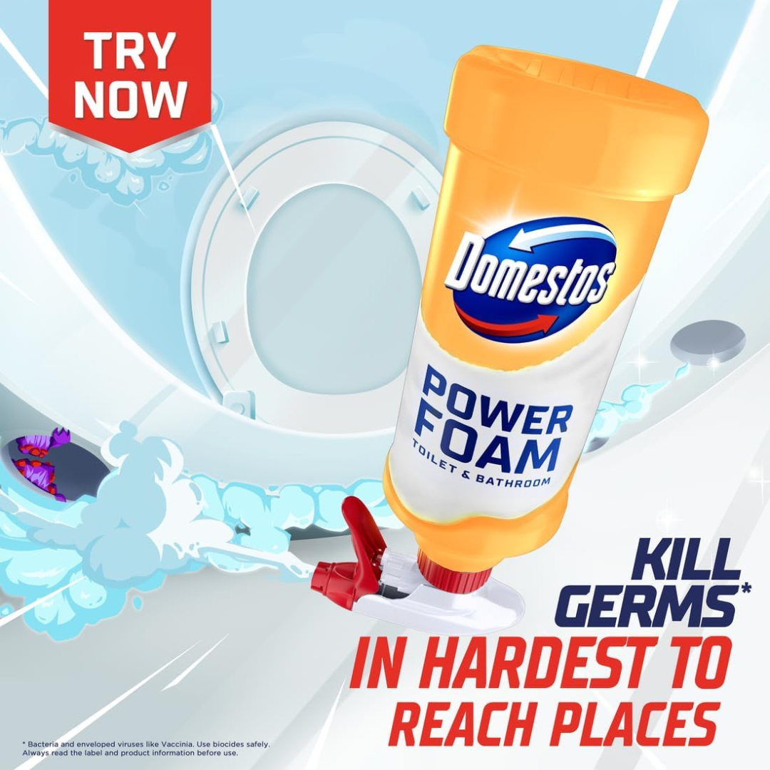 Domestos Power Foam Citrus Blast Bathroom Spray 650ml