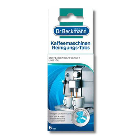 Dr. Beckmann Rensetabletter til Kaffemaskin 6pk