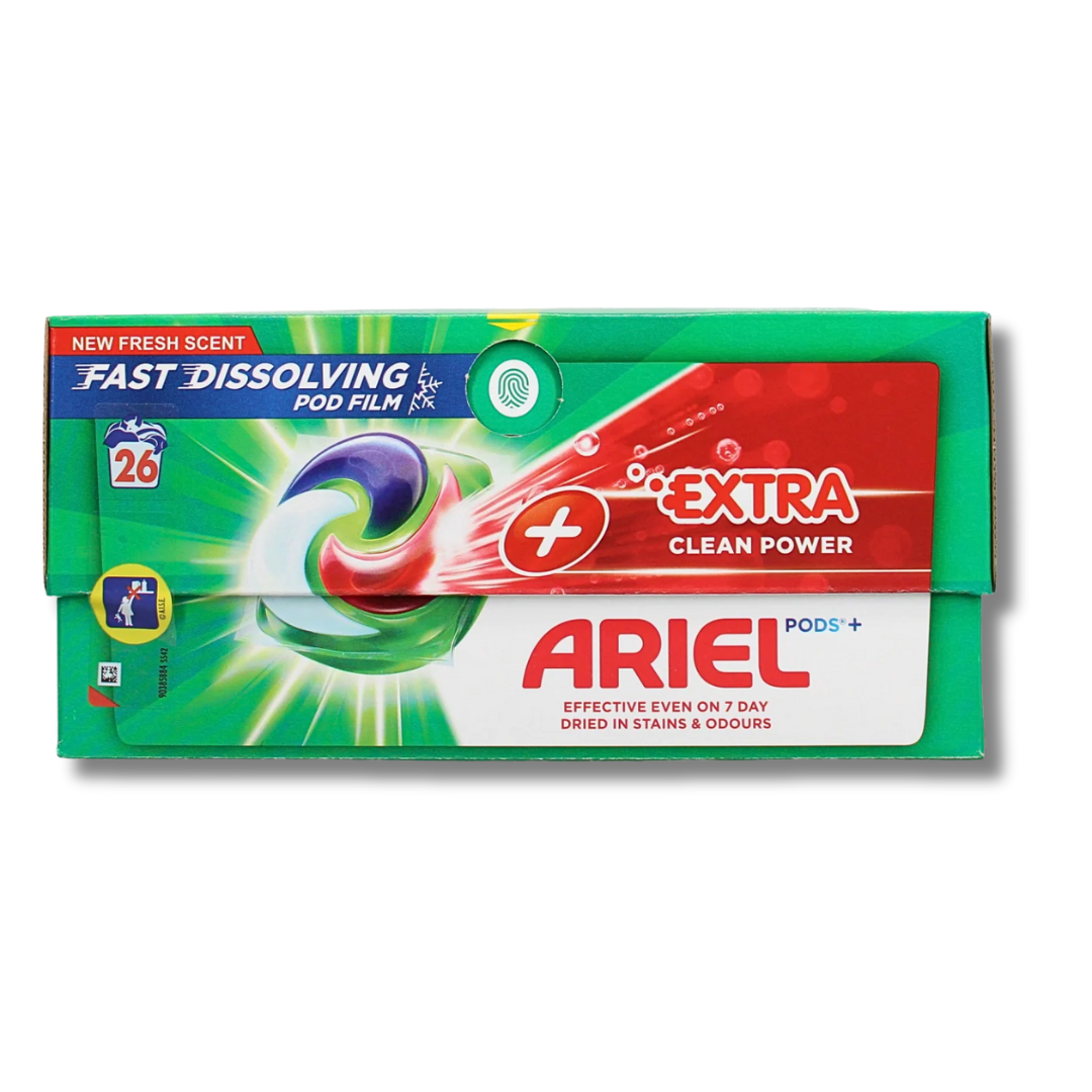 Ariel Pods +Extra Clean Power 26 vask