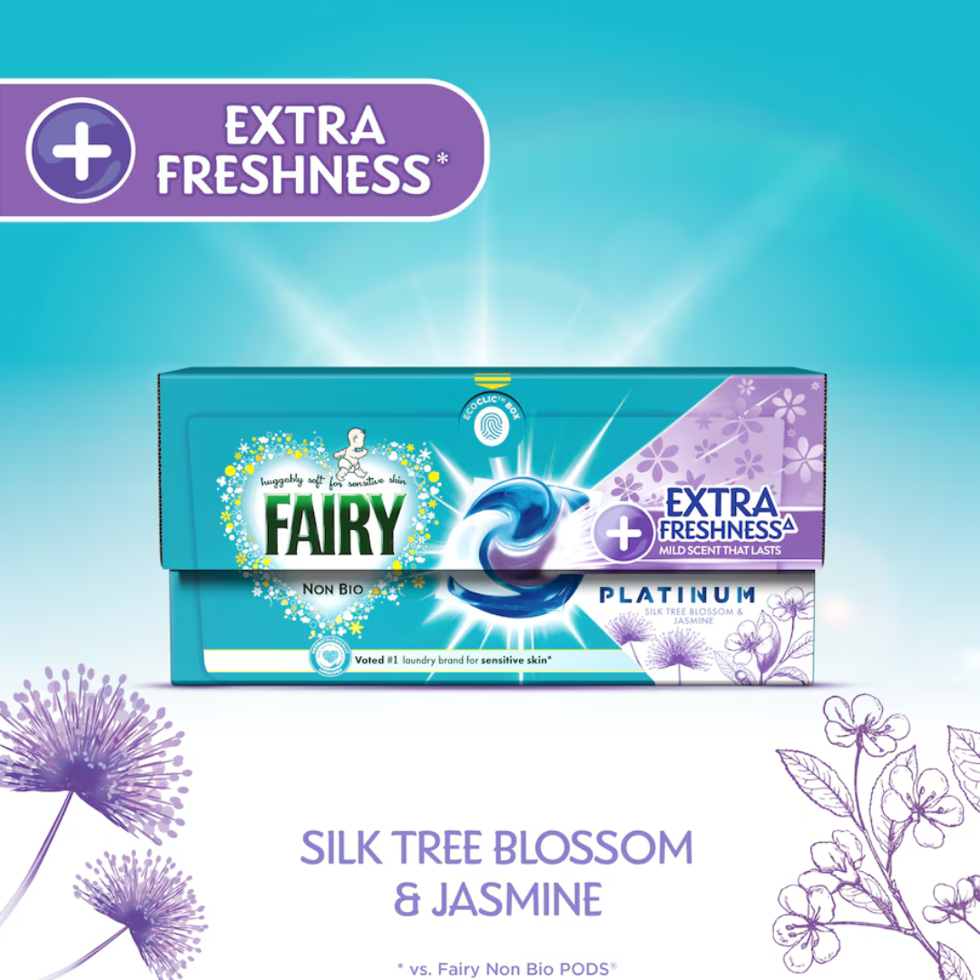 Fairy Non Bio Platinum Pods Silk Tree Blossom & Jasmine 29w