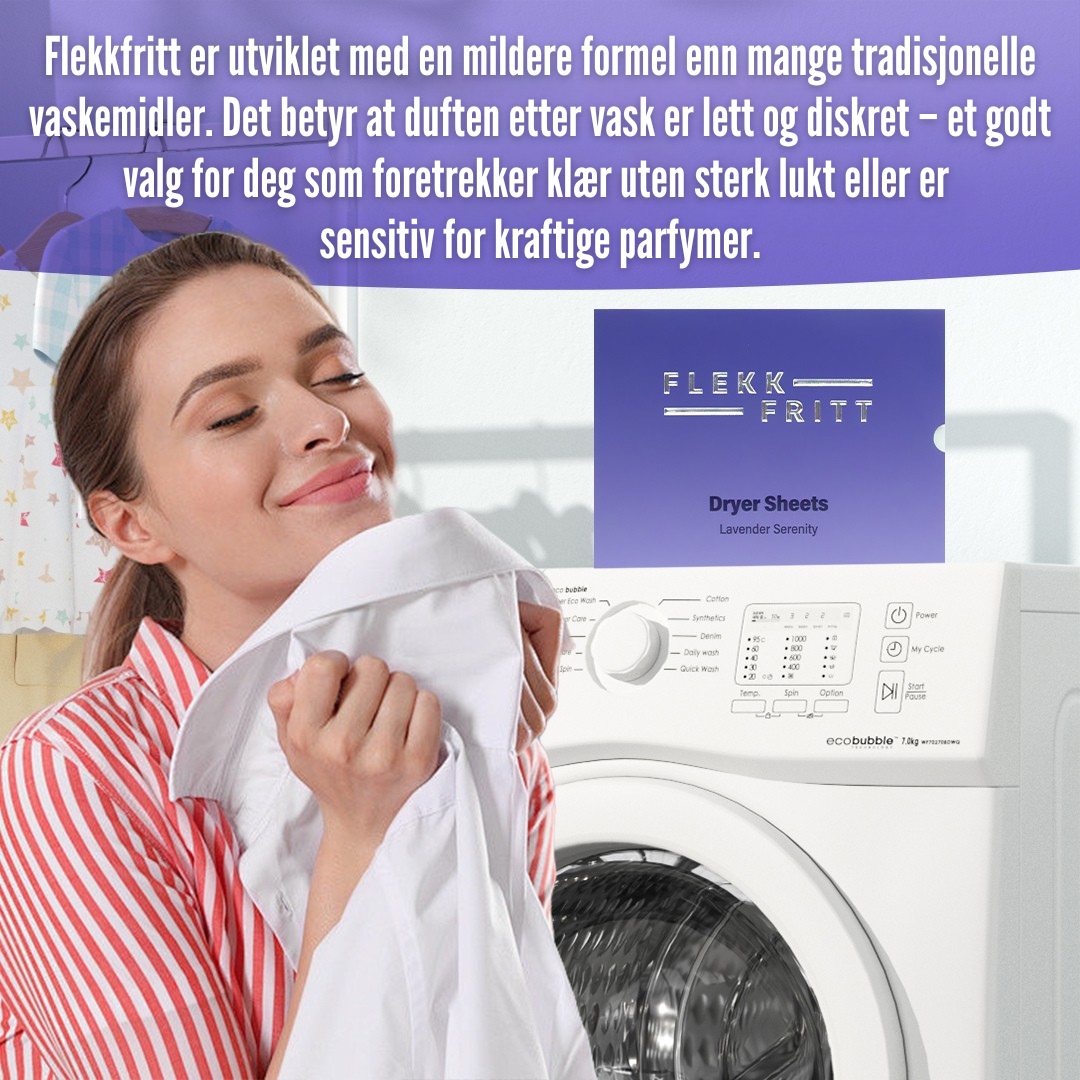 Pakke med 40 myke tørkeark klare til bruk