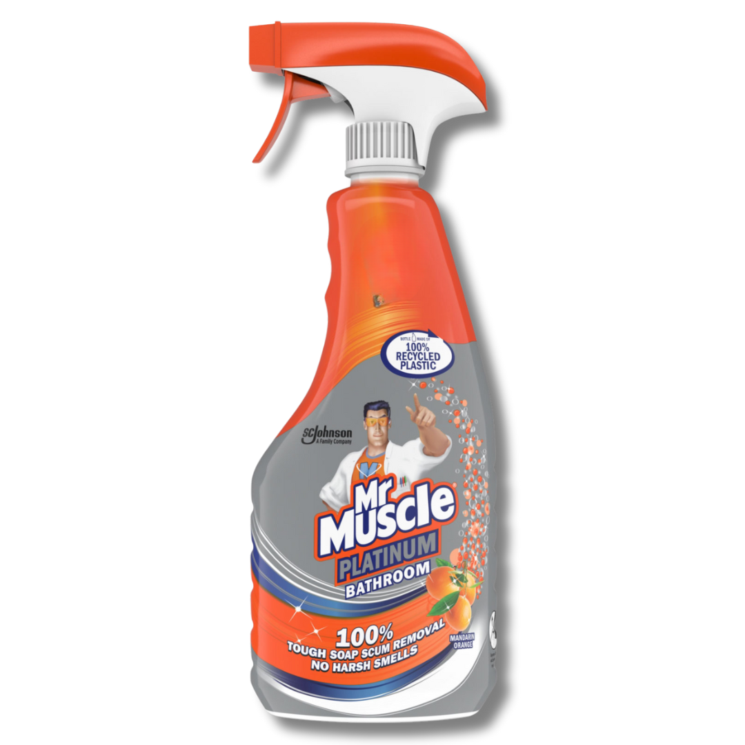 Mr. Muscle Platinum Bathroom Spray Mandarin Orange 500ml