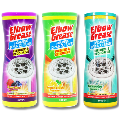Elbow Grease Foaming Drain Cleaner 500g Div.Typer